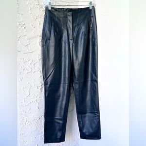 NWOT Zara - Faux Black Leather Pants